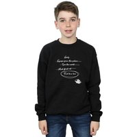 Disney Boy's Aladdin Jasmine Goals Sweatshirt in Black | Size: 9 Years
