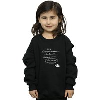 Disney Girl's Aladdin Jasmine Goals Sweatshirt in Black | Size: 9 Years