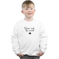 Disney Boy's Aladdin Show Me The World Sweatshirt in White | Size: 7-8 Years