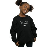 Disney Girl's Aladdin Show Me The World Sweatshirt in Black | Size: 7-8 Years