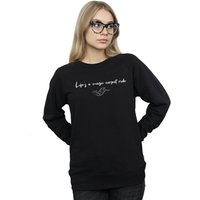 Disney Women's Aladdin Life´s A Magic Carpet Ride Sweatshirt in Black | Size: Large