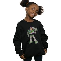 Disney Girl's Toy Story Buzz Lightyear Standing Sweatshirt in Black | Size: 3-4 Years