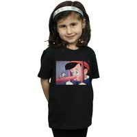 Disney Girl's Pinocchio Nose Still Cotton T-Shirt in Black | Size: 3-4 Years