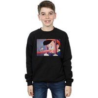 Disney Boy's Pinocchio Nose Still Sweatshirt in Black | Size: 3-4 Years