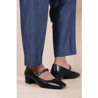Where's That From Oslo Low Block Heel Shoes