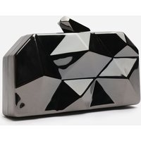 Where's That From Women's 'Rica' Geometric Clutch Bag in Black