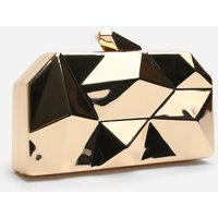 Where's That From Women's 'Rica' Geometric Clutch Bag in Gold
