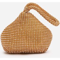 Where's That From Women's 'Cascabel' Mini Chainmail Pouch Bag in Rose Gold