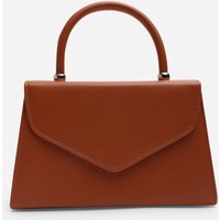 Where's That From Women's 'Marina' Structured Top Handle Shoulder Bag in Brown