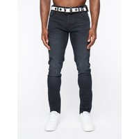Barbeck Slim Fit Stretch Denim Jeans Branded Belt Mid 40S