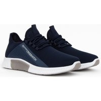 Crosshatch Nimbus Men's Nylon Trainers with Contrast Print Detail & Branded Rubber Heel in Navy | Size: 8