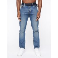 Princed Classic 5 Pocket Cotton Stretch Jeans Branded Belt Mid 34R
