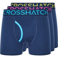 Crosshatch Men's Trioglow Boxers 3pk in Navy | Size: Medium