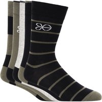 Crosshatch Men's Milato Socks 5 Pack in Olive