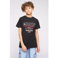 Kings Will Dream Boy's Kids Mapped T-Shirt in Black | Size: 10-11 Years