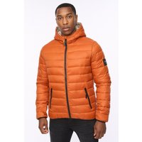 Gattering Lightweight Hooded Quilted Puffer Jacket Burnt