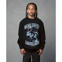 Studio Worldaround Crew Sweat 100% Cotton Oversized Graphic Sweatshirt