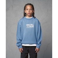 Studio Title Crew Sweat 100% Cotton Oversized Jumper Front & Back Puff Print