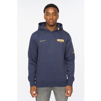 Marsak V2 Carbon Fleece Hoodie Technical Sleeve Pocket & Multi Textured Graphic Print