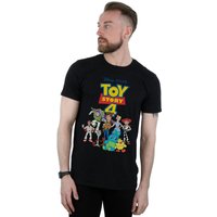 Disney Men's Toy Story 4 Crew T-Shirt in Black | Size: 4XL