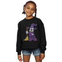 Disney Girl's Minnie Mouse Witch Costume Sweatshirt in Black | Size: 3-4 Years