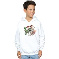Disney Boy's Toy Story 4 Group Hoodie in White | Size: 9 Years