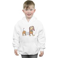 Disney Boy's Toy Story 4 Slinky Pose Hoodie in White | Size: 12-13 Years