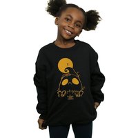 Disney Girl's Nightmare Before Christmas Jack Skellington Cemetary Sweatshirt in Black | Size: 3-4 Years