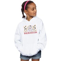 Disney Girl's 101 Dalmatians Puppy Hug Hoodie in White | Size: 7-8 Years