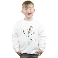Disney Boy's Frozen Olaf Dnstructed Sweatshirt in White | Size: 5-6 Years