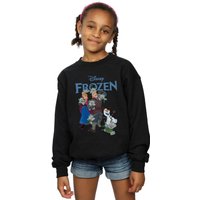 Disney Girl's Frozen Happy Trolls Sweatshirt in Black | Size: 7-8 Years