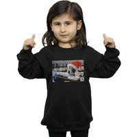 Gremlins Girl's Mogwai Christmas Hat Sweatshirt in Black | Size: 7-8 Years