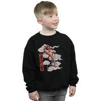 Disney Boy's Mulan Mushu Dragon Sweatshirt in Black | Size: 5-6 Years