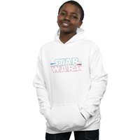 Star Wars Boy's Lightsaber Logo Hoodie in White | Size: 12-13 Years