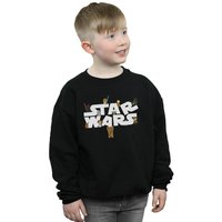 Star Wars Boy's Kiddie Logo Sweatshirt in Black | Size: 3-4 Years