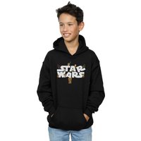 Star Wars Boy's Kiddie Logo Hoodie in Black | Size: 5-6 Years