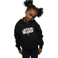 Star Wars Girl's Kiddie Logo Hoodie in Black | Size: 7-8 Years