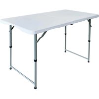 simpa Heavy Duty Portable Folding Table in White | Size: 4ft