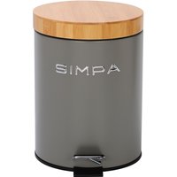 Soft Closing Pedal Dustbin Bamboo Lid