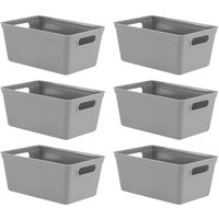Plastic Studio Organiser Trays Handles Set 6