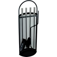 simpa Comtempo Arc 4PC SS Companion Set in Black