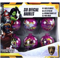 Guardians Of The Galaxy 6PC Decorated Tin Christmas Baubles
