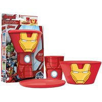 Avengers Iron Man 3PC Stacking Meal Set in Red
