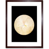 Artery8 Wall Art Print Abstract Circle Hilma Af Klint No 14 Swan Artwork Framed 9X7 Inch in Brown | Size: W7" x H9"