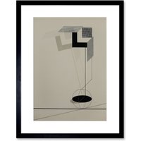 Artery8 Wall Art Print Lazar El Lissitzky Kestnermappe Proun Rob Artwork Framed 9X7 Inch in Black | Size: W7" x H9"