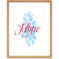 Artery8 Wall Art Print Hope Rose Bush Artwork Framed 9X7 Inch in Beige | Size: W7" x H9"