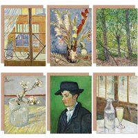 Artery8 Vincent Van Gogh Cafetafel Roulin Tuingladiolen Flowering Trees Butchers Fine Art Greeting Card Pack of 6
