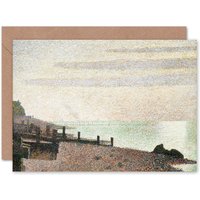 Artery8 Georges Pierre Seurat Mouth Seine Honfleur Art Card