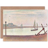 Artery8 Georges Pierre Seurat Channel Gravelines Art Card