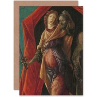 Artery8 Botticelli Judith With Head Of Holofernes Painting Fine Art Greetings Card